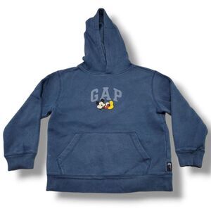 Gap Disney Sweatshirt Size Medium (8) Kids Mickey Mouse Pullover Hoodie Graphic